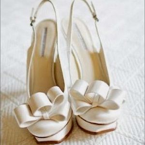 VeraWang Lavender Label Slingback Wedding platform